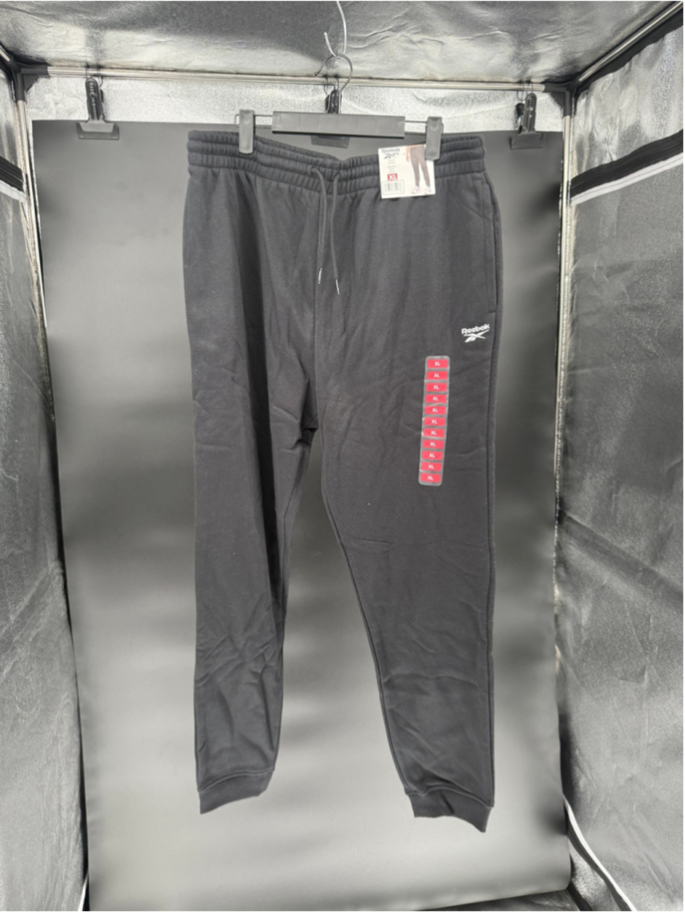 Men's Reebok Fleece Joggers Black Size XL
